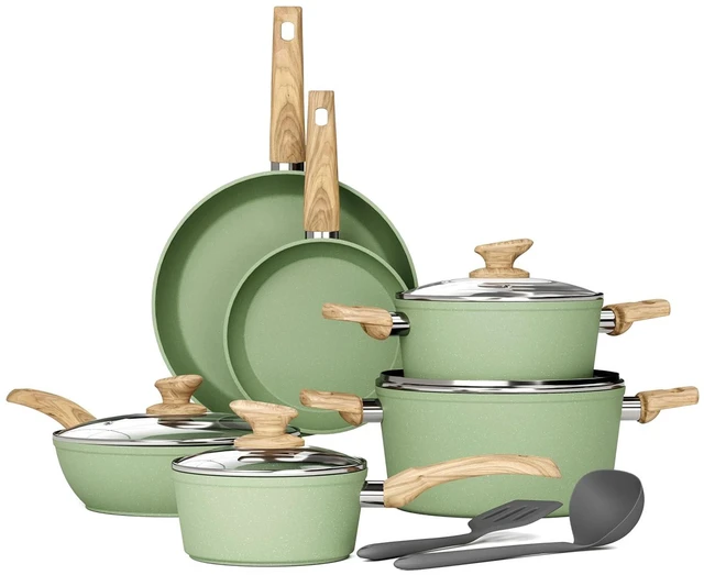 Main image of DishDelight 12 Piece Pots and Pans Set, Nonstick Kitchen Cookware Sets