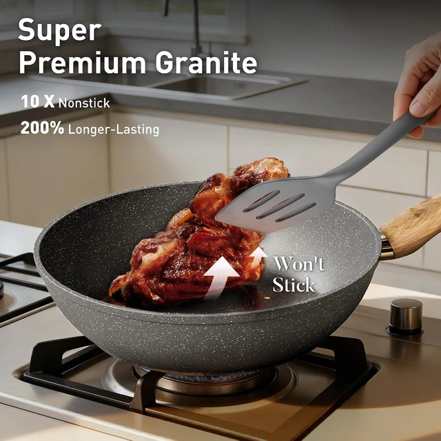 Alt view image 2 of 7 - DishDelight Pots and Pans Set Non Toxic, Kitchen Cookware Sets Non Stick