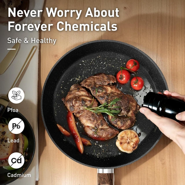 Alt view image 4 of 7 - DishDelight Non Stick Pots and Pans Set, 12 Piece Kitchen Cookware Sets