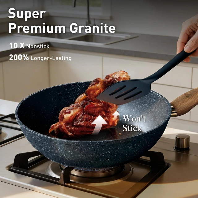 Alt view image 2 of 7 - DishDelight 12 Piece Kitchen Pots and Pans Set, Cookware Sets Non Stick