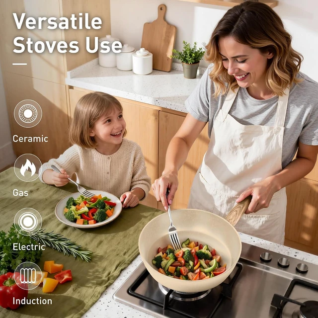 Alt view image 2 of 7 - DishDelight Kitchen Pots and Pans Set, 12 Piece Cookware Sets Non Stick