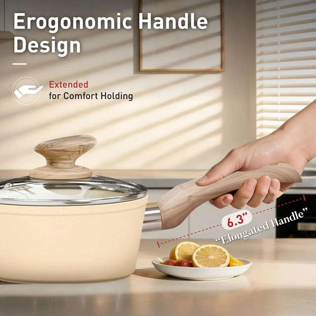 Alt view image 5 of 7 - DishDelight Kitchen Pots and Pans Set, 12 Piece Cookware Sets Non Stick