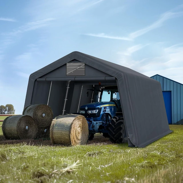 Alt view image 2 of 7 - 13x22ft Heavy Duty Carport Storage Sheds Portable Canopy