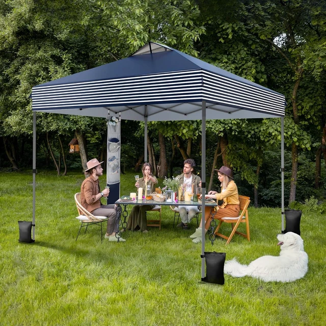 Alt view image 2 of 7 - 10x10ft Pop Up Canopy Tent Portable Outdoor Sun Shelters