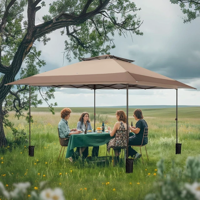 Alt view image 2 of 7 - 13x13ft Pop Up Canopy Tent Instant Outdoor Canopies
