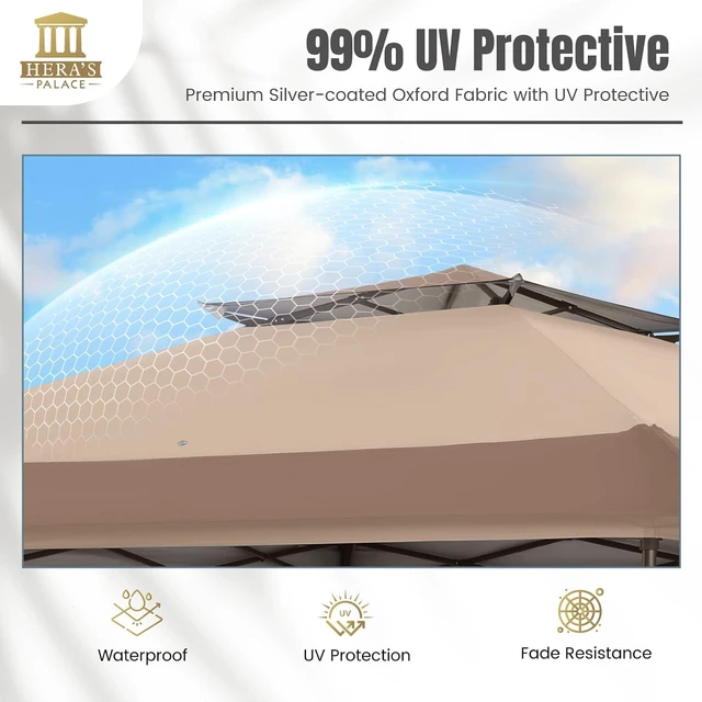 Alt view image 3 of 7 - 13x13ft Pop Up Canopy Tent Instant Outdoor Canopies