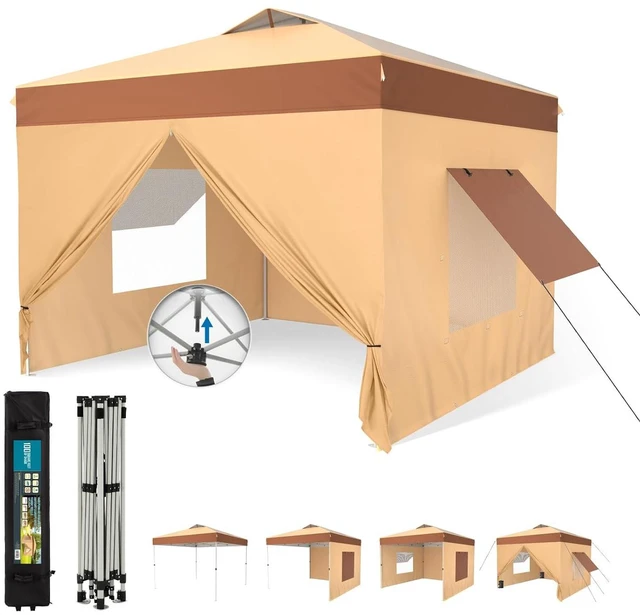 Main image of 10x10ft Pop Up Canopy Tent Event Shade with Sidewalls