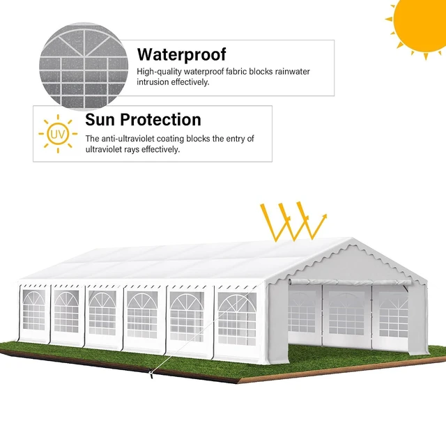 Alt view image 4 of 6 - 20x40ft Tents for Parties Large Outdoor Canopy Tent