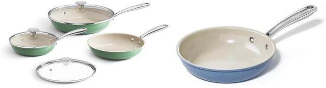 Main image of Redchef Nonstick 7-Piece Fry Pan Set, 8, 9.5, and 11 Inch Frying Pans with Tempered Glass Lids, Stay-Cool Handles, Dishwasher & Oven Safe, Induction Safe, Compatible with All Cooktops