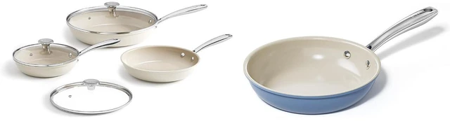 Main image of Redchef Nonstick 7-Piece Fry Pan Set, 8, 9.5, and 11 Inch Frying Pans with Tempered Glass Lids, Stay-Cool Handles, Dishwasher & Oven Safe, Induction Safe, Compatible with All Cooktops