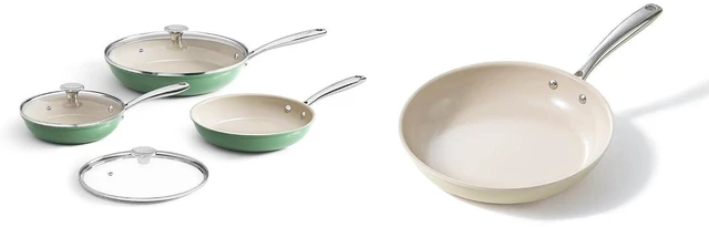 Main image of Redchef Nonstick 7-Piece Fry Pan Set, 8, 9.5, and 11 Inch Frying Pans with Tempered Glass Lids, Stay-Cool Handles, Dishwasher & Oven Safe, Induction Safe, Compatible with All Cooktops