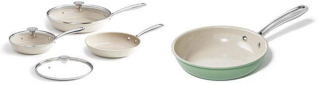 Main image of Redchef Nonstick 7-Piece Fry Pan Set, 8, 9.5, and 11 Inch Frying Pans with Tempered Glass Lids, Stay-Cool Handles, Dishwasher & Oven Safe, Induction Safe, Compatible with All Cooktops