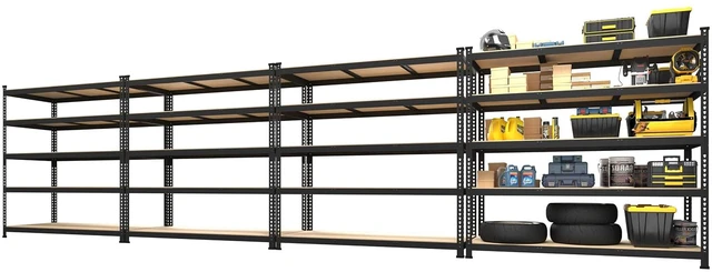 Main image of 48"W x 24"D x 72"H Garage Storage Shelves, 5-Tier Metal Shelving