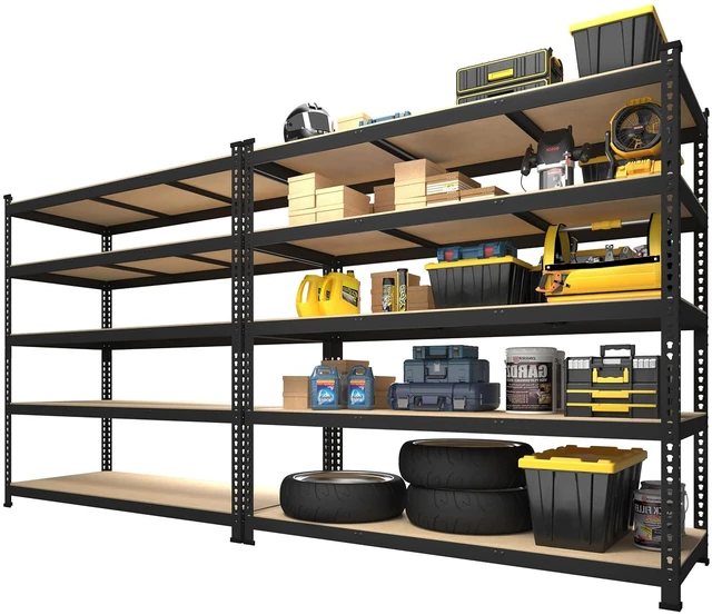 Main image of 48"W x 24"D x 72"H Garage Storage Shelves, 5-Tier Metal Shelving