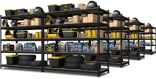 Main image of 48"W x 24"D x 72"H Garage Storage Shelves, 5-Tier Metal Shelving