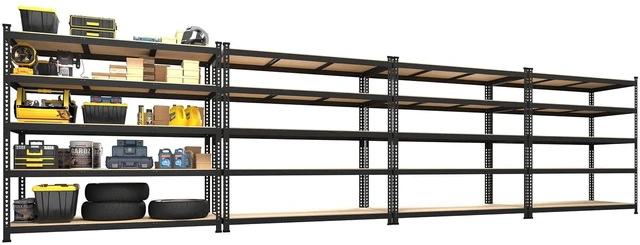 Main image of 47"W x 18"D x 72"H Garage Storage Shelves, 5-Tier Metal Shelving