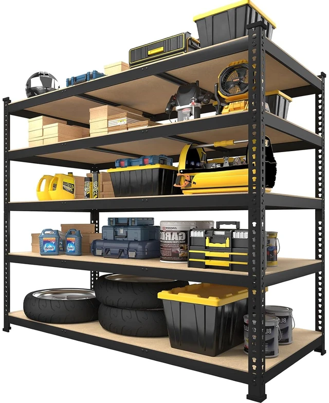 Main image of 48"W x 24"D x 72"H Garage Storage Shelves, 5-Tier Metal Shelving