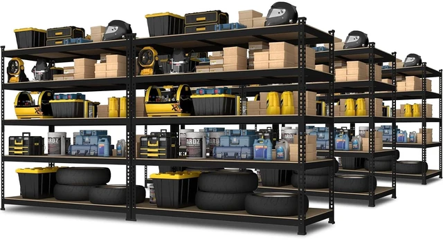 Main image of 48"W x 24"D x 72"H Garage Storage Shelves, 5-Tier Metal Shelving