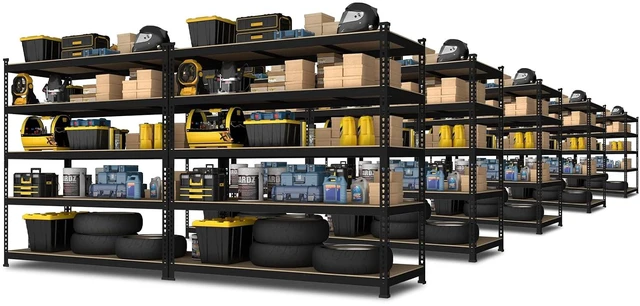 Main image of 48"W x 24"D x 72"H Garage Storage Shelves, 5-Tier Metal Shelving