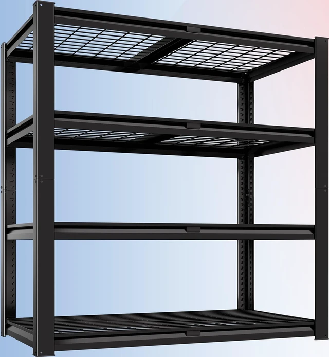 Main image of 40" W Heavy Duty Garage Shelving 2200 LBS 4 Tier Storage Shelves