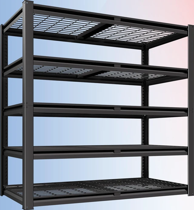 Main image of 48" W X 24" D X 72" H 5 Tier Heavy Duty Garage Shelving, 2500 LBS