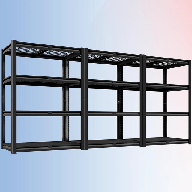 Main image of 40" W Heavy Duty Garage Shelving 2200 LBS 4 Tier Storage Shelves