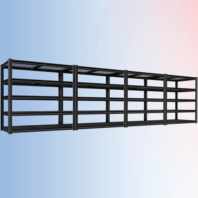 Main image of 48" W X 24" D X 72" H 5 Tier Heavy Duty Garage Shelving, 2500 LBS