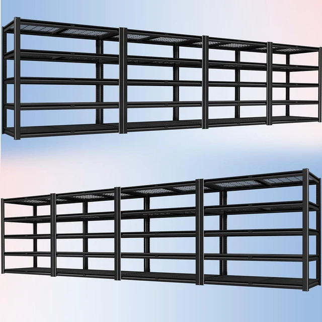 Main image of 48" W X 24" D X 72" H 5 Tier Heavy Duty Garage Shelving, 2500 LBS