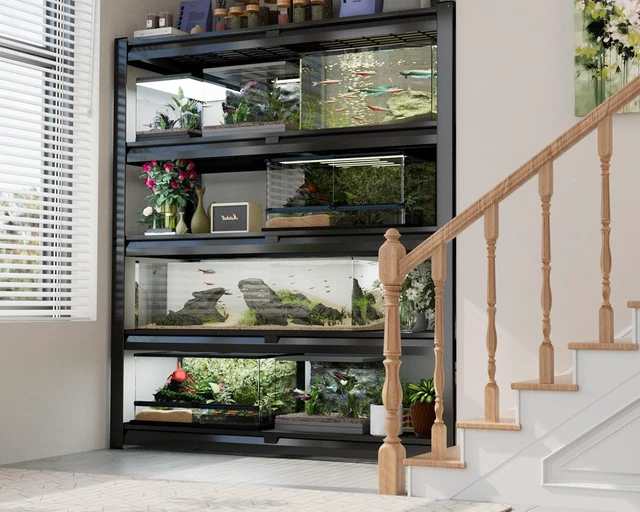 Alt view image 6 of 7 - 48" W X 24" D X 72" H 5 Tier Heavy Duty Garage Shelving, 2500 LBS