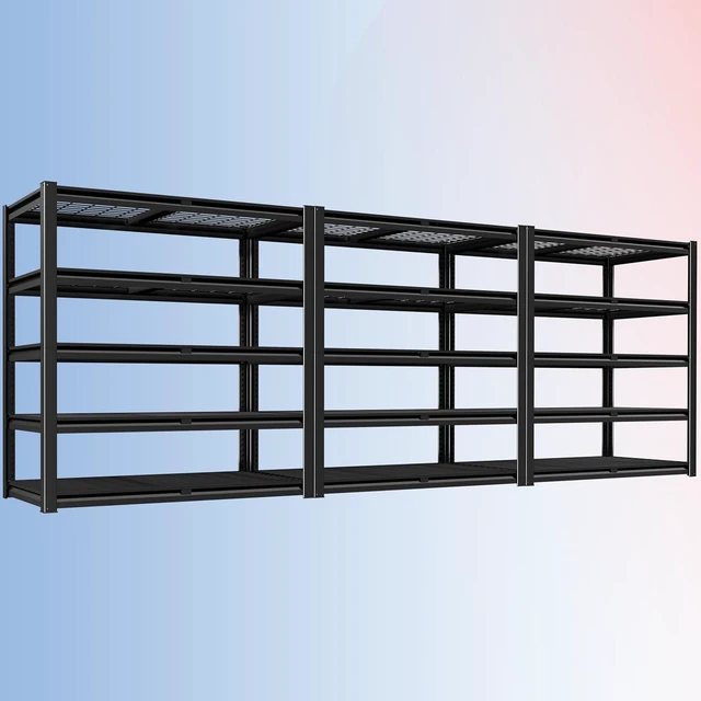 Main image of 48" W X 24" D X 72" H 5 Tier Heavy Duty Garage Shelving, 2500 LBS