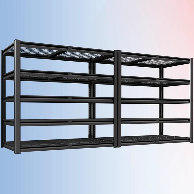 Main image of 48" W X 24" D X 72" H 5 Tier Heavy Duty Garage Shelving, 2500 LBS