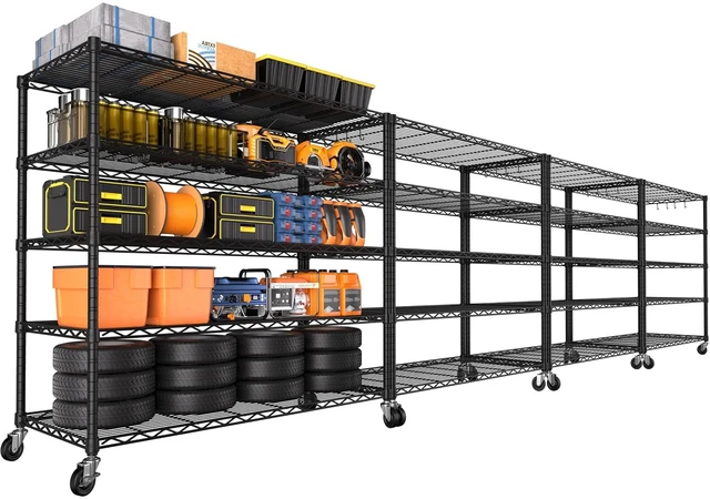 Main image of 48"W x 24"D x 81"H Heavy Duty Wire Shelving with Wheels, 2400 LBS