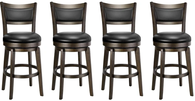 Main image of Swivel Bar Stools Set of 4, 24 Inch Counter Height Barstools