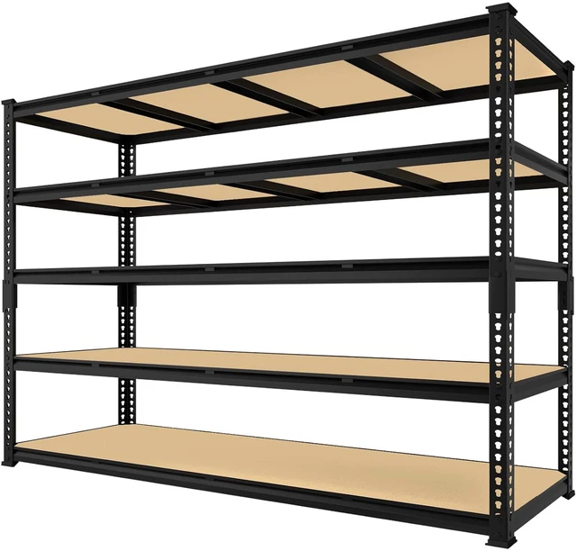 Main image of 60" W X 24" D X 72" H Heavy Duty Garage Storage Shelves, 3000 LBS