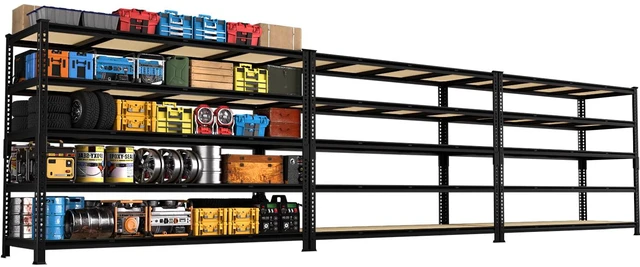Main image of 60" W X 24" D X 72" H Heavy Duty Garage Storage Shelves, 3000 LBS