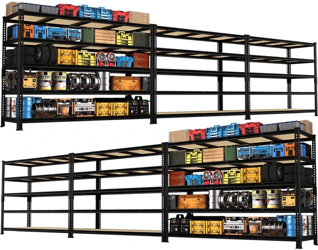 Main image of 60" W X 24" D X 72" H Heavy Duty Garage Storage Shelves, 3000 LBS