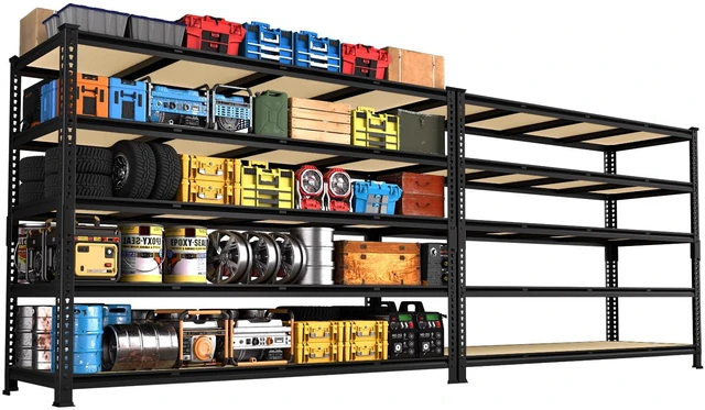 Main image of 60" W X 24" D X 72" H Heavy Duty Garage Storage Shelves, 3000 LBS