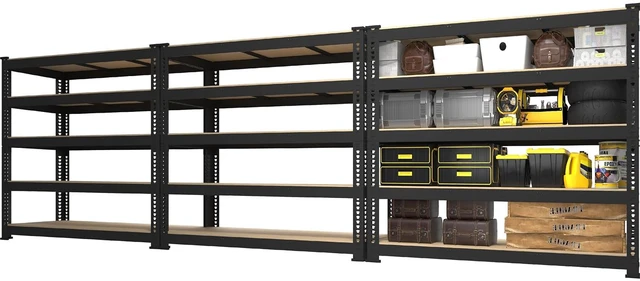 Main image of 48" W x 18" D x 72" H Large Heavy Duty Storage Shelves for Garage