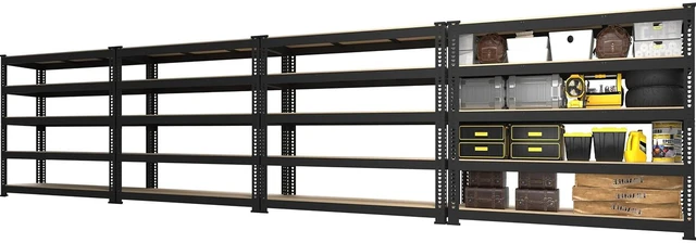 Main image of 48" W x 18" D x 72" H Large Heavy Duty Storage Shelves for Garage