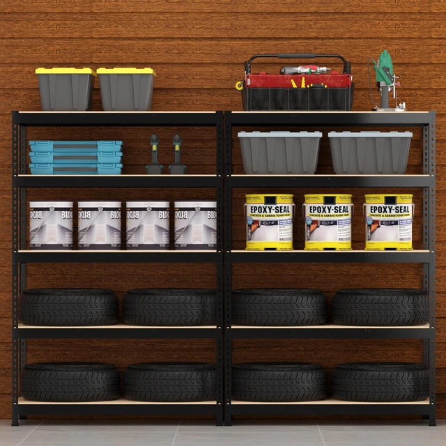 Alt view image 2 of 7 - 48" W x 18" D x 72" H Large Heavy Duty Storage Shelves for Garage