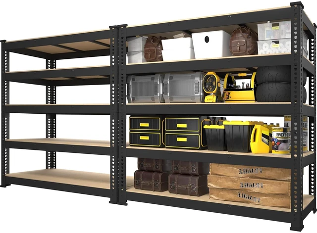 Main image of 48" W x 18" D x 72" H Large Heavy Duty Storage Shelves for Garage