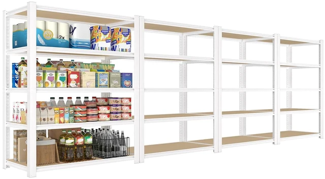Main image of 28"W x 12"D x 59"H Closet Storage Shelves, 5-Tier Metal Shelving