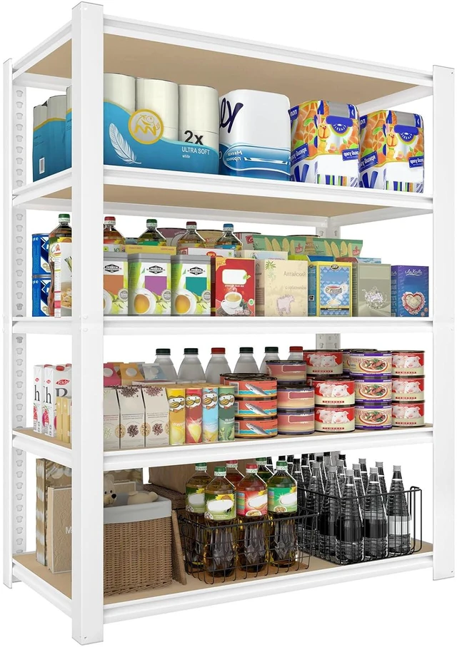 Main image of 28"W x 12"D x 59"H Closet Storage Shelves, 5-Tier Metal Shelving