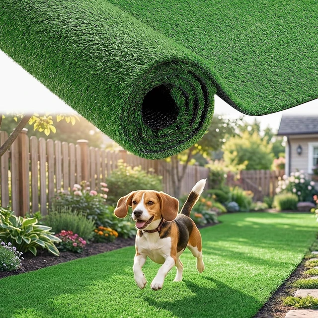 Main image of 7 FT x 20 FT Artificial Grass Turf 2 PCS, 0.4" Pile Height