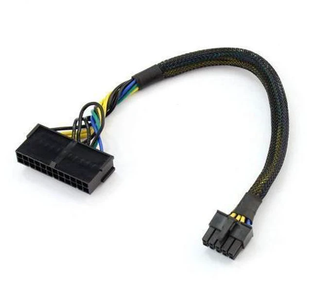 Main image of 1PCS 30cm 24P to 10P,10p Power Cord 10-pin Adapter Cable 24-pin to 10-pin ATX Main Power Adapter Braided Cable for Lenovo Motherboard (with Envelope net)