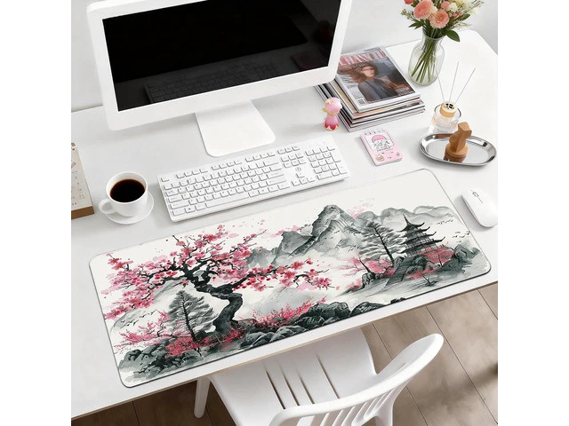 Alt view image 5 of 6 - Gaming Mouse Pad, Desk Mat for Keyboard and Mouse, Large Mouse Pad for Desk, Computer Mousepad