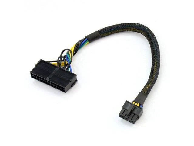 Alt view image 6 of 6 - 1PCS 30cm 24P to 10P,10p Power Cord 10-pin Adapter Cable 24-pin to 10-pin ATX Main Power Adapter Braided Cable for Lenovo Motherboard (with Envelope net)