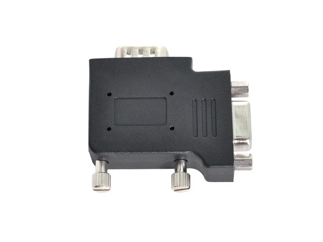 Alt view image 7 of 7 - Vertical Flat Right Angled 90 Degree VGA SVGA Male to Female Extension Adapter BK