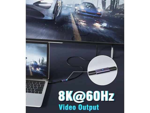 Alt view image 4 of 7 - USB C Female to Female Adapter USB C Coupler Supporting 240W Fast Charging/40Gbps Data Transfer USB Type C Extender with 8K@60Hz Video for MacBook iPad Thunderbolt 4/3-2 Pack