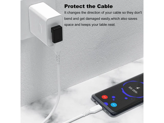 Alt view image 2 of 7 - 2 Pack Right Angle USB A to USB C Adapter 90 Degree Up and Down Angle USB 3.0 Male to Type C Female Connector for PC Laptop Tablet and Phones